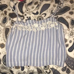 Blue holister tank top
